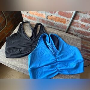 Avia Women's Plus Size Ruched V-Neck Sports Bra, bundle size XL